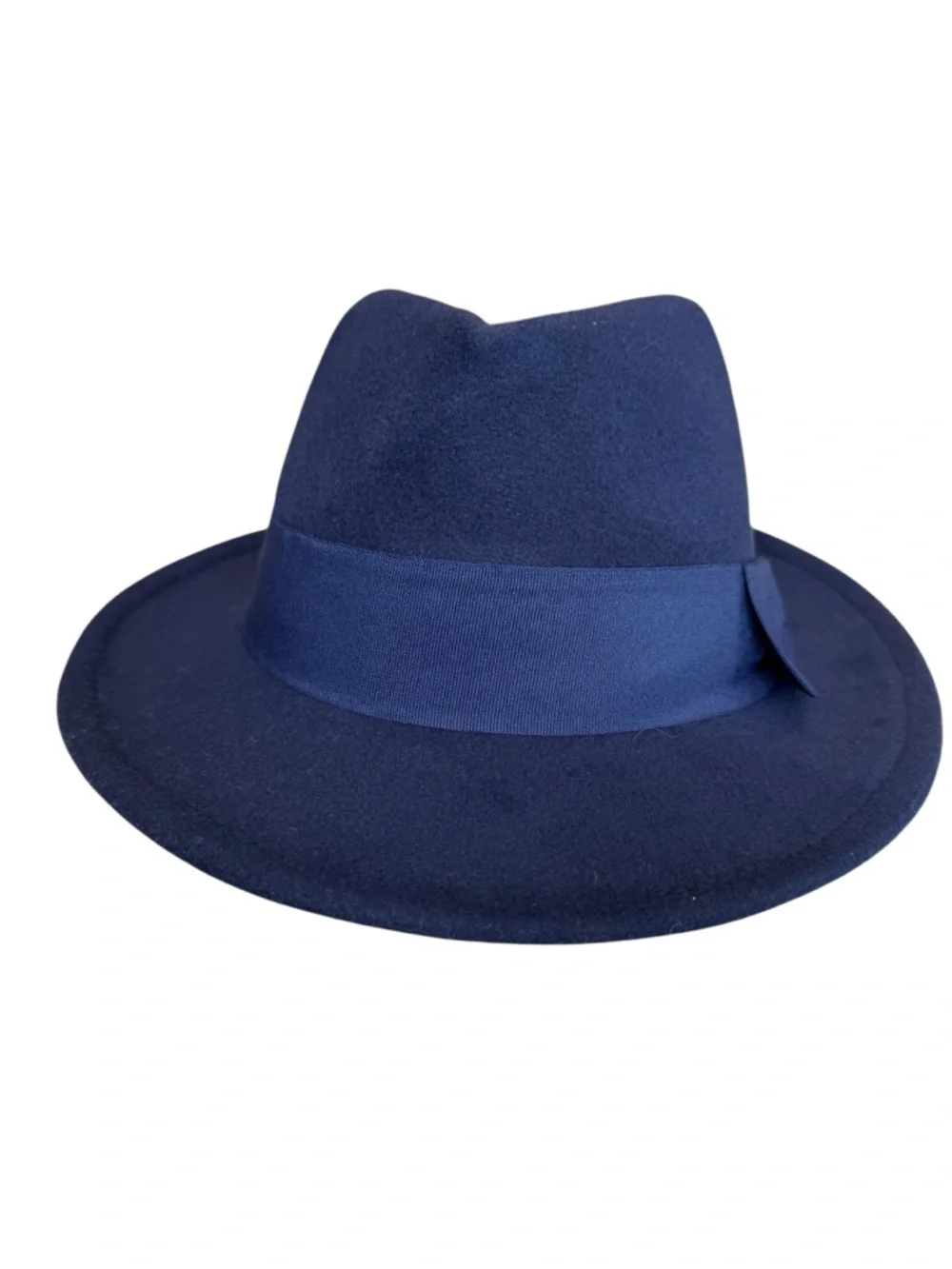 NEW Peter Grimm Collection Navy Wool Felt Fedora Hat Western Boho Ranch Style